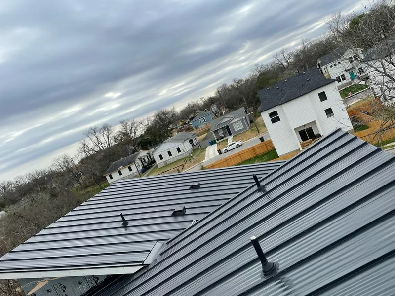Standing seam metal roof panels with vents for Skylight Repair in Hartford City